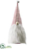 Silk Plants Direct Gnome With Bell - Red White - Pack of 2