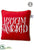 Merry Christmas Pillow Beige - Red White - Pack of 6