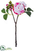Silk Plants Direct Camellia Spray - Pink White - Pack of 12