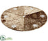 Silk Plants Direct Snowflake Fur Tree Skirt - Brown White - Pack of 2