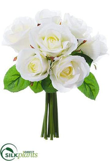 Rose Bouquet - Cream White - Pack of 12