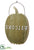 Welcome Pumpkin Wall Decor - Green White - Pack of 5