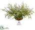 Silk Plants Direct Wax Flowers,  Sedum - Green White - Pack of 1