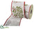 Merry Christmas Embroidered Ribbon - Green White - Pack of 6