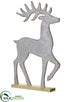 Silk Plants Direct Reindeer - Silver - Pack of 6