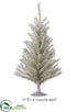 Silk Plants Direct Tinsel Tree - Silver - Pack of 12