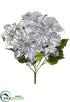 Silk Plants Direct Poinsettia Bush - Silver - Pack of 12