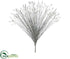 Silk Plants Direct Metallic Grass Spray - Silver - Pack of 12