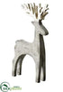 Silk Plants Direct Reindeer - Beige Silver - Pack of 2