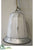 Bell Ornament - White Silver - Pack of 12