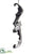 Bat Hanging Ornament - Black Silver - Pack of 1