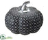 Silk Plants Direct Pumpkin - Black Silver - Pack of 4