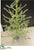 Tinsel Tree - Green Silver - Pack of 2