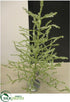 Silk Plants Direct Tinsel Tree - Green Silver - Pack of 2