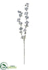 Silk Plants Direct Glittered Rhinestone Spray - Clear Silver - Pack of 12