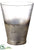 Glass Vase - Gray Silver - Pack of 2
