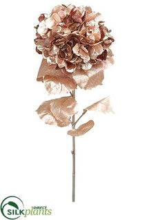 Large Metallic Hydrangea Spray - Bronze Silver - Pack of 12