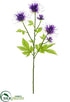 Silk Plants Direct Bee Balm Spray - Violet - Pack of 12