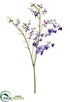 Silk Plants Direct Sweetpea Spray - Purple Violet - Pack of 6