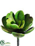 Silk Plants Direct Kalanchoe Plant - Green Burgundy - Pack of 4