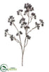 Silk Plants Direct Glittered Mini Seed Spray - Black - Pack of 6