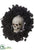Skull, Rose, Lily Wreath - Beige Black - Pack of 2