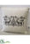 Nordic Reindeer,  Tree Canvas Pillow - Beige Black - Pack of 6