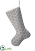 Silk Plants Direct Snowflake Print Stocking - Beige Black - Pack of 12