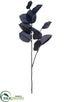 Silk Plants Direct Salal Leaf Spray - Blue Black - Pack of 12