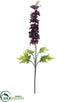 Silk Plants Direct Delphinium Spray - Purple Dark - Pack of 12
