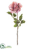 Silk Plants Direct Velvet Rose Spray - Pink - Pack of 6