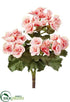 Silk Plants Direct Begonia Bush - Pink - Pack of 12