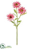Silk Plants Direct Daisy Spray - Pink - Pack of 12