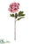 Velvet Peony Spray - Pink - Pack of 6