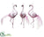 Flamingo Ornament - Pink - Pack of 6
