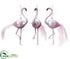 Silk Plants Direct Flamingo Ornament - Pink - Pack of 6