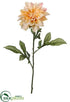 Silk Plants Direct Dahlia Spray - Yellow Pink - Pack of 12