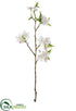 Silk Plants Direct Peach Blossom Spray - Cream Pink - Pack of 12