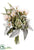 Aeonium, Lamb's Ear,  Eucalyptus Bouquet - Green Pink - Pack of 6