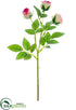 Silk Plants Direct Rose Spray - Pink - Pack of 24