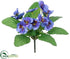 Silk Plants Direct Pansy Bush - Blue - Pack of 36
