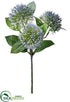 Silk Plants Direct Allium Bud Spray - Blue - Pack of 12