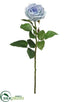 Silk Plants Direct Real Touch Rose Spray - Blue - Pack of 6