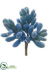 Silk Plants Direct Soft Plastic Sedum Pick Bzue - Blue - Pack of 6