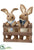 Bunnies - Beige Blue - Pack of 4