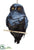 Silk Plants Direct Hanging Owl - Black Blue - Pack of 2