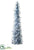 Glittered Feather Cone Topiary - Gray Blue - Pack of 2