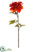 Silk Plants Direct Dahlia Spray - Flame - Pack of 6