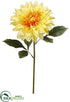 Silk Plants Direct Dahlia Spray - Yellow Flame - Pack of 6