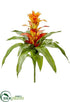 Silk Plants Direct Bromeliad Spray - Orange Flame - Pack of 4